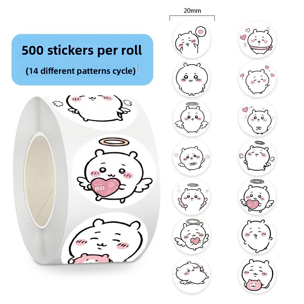 Memo Pad Sticky - Chikawas Stickers Roll 500 Pcs Kawaii