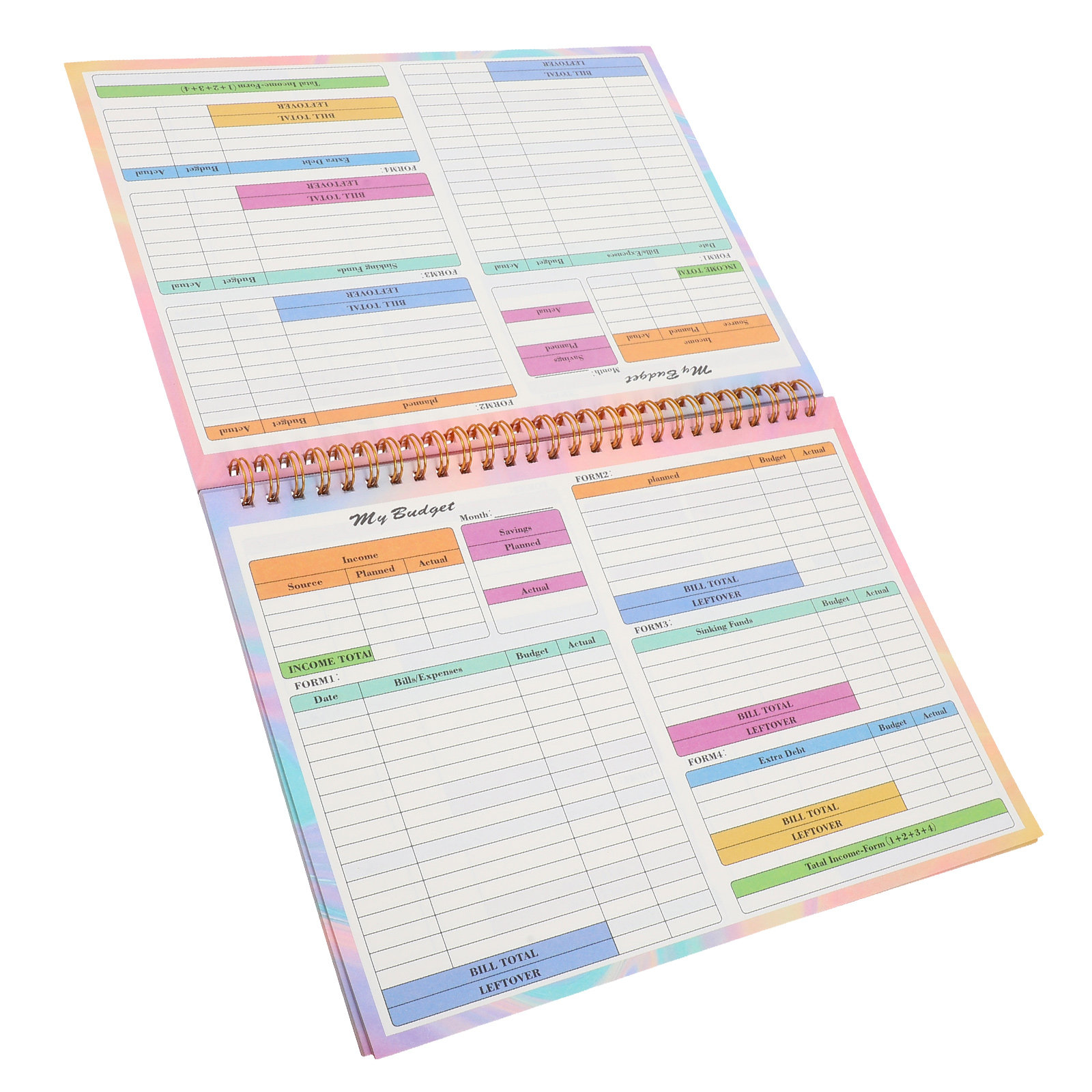 Planner Weekly Budget - B5 Financial Ledger Daily Weekly Expense