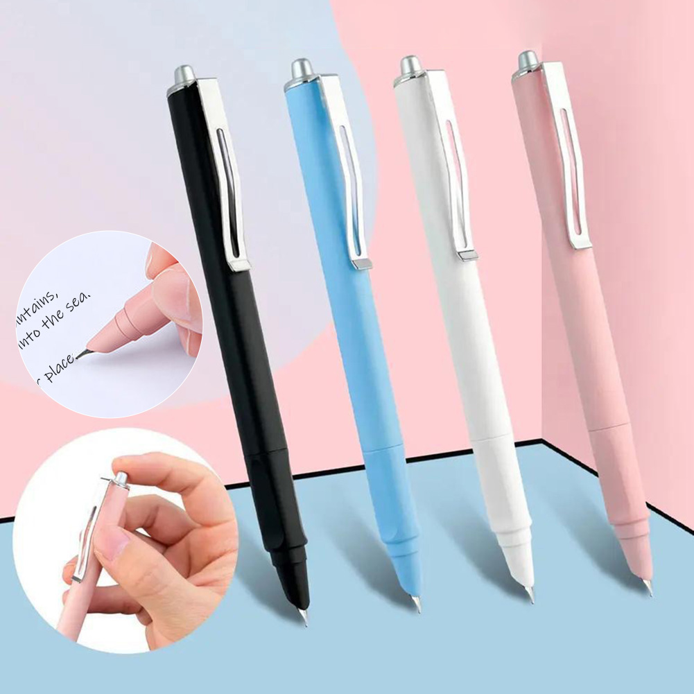 Fountain Pen Ink - 0.5mm Press Fountain Pen Retractable EF/F