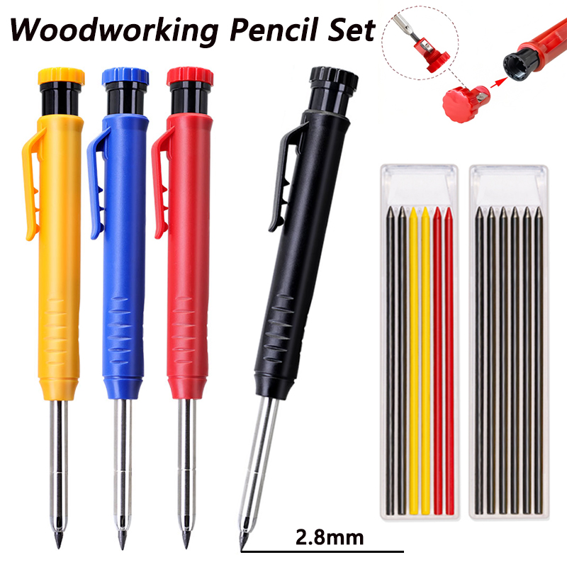 Mechanical Pencil Lead - 2.8mm Long Headed Solid Carpenter Mechanical