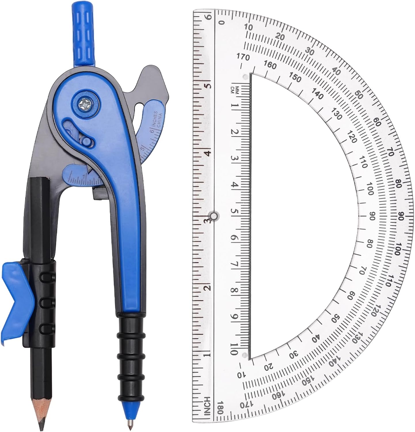 Compass Geometry Set - Student Geometry Math Set, Compass &