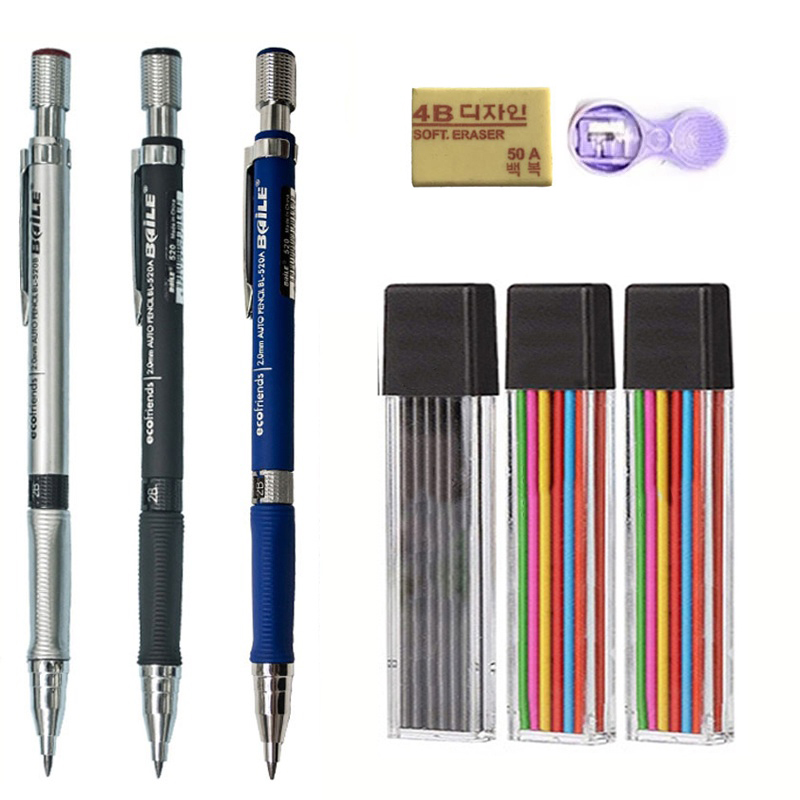 Mechanical Pencil Lead - 2.0mm Mechanical Pencil With Black/Color Lead