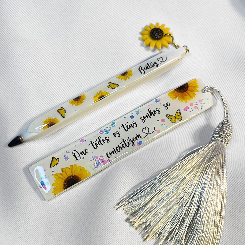 Transparent Pen and Bookmark S - Stationery Supplier ulasan dan harga