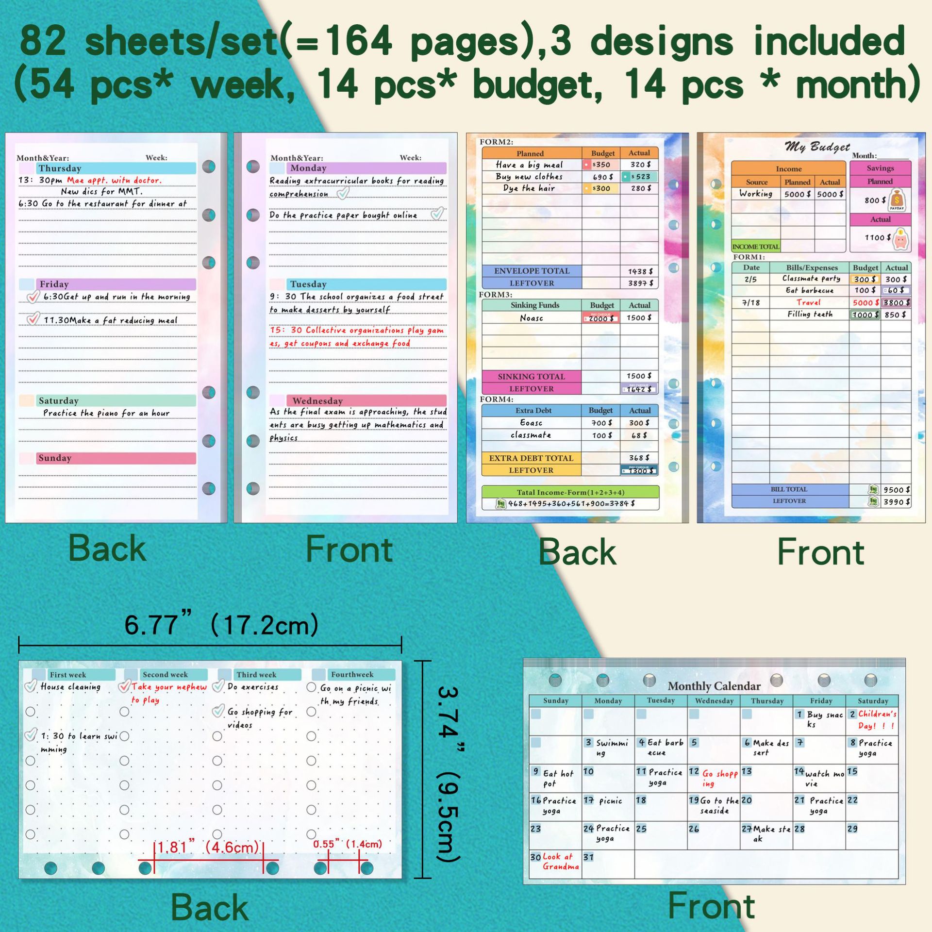 2026 NEW A6 Loose Leaf Noteboo - Planner Weekly Budget ulasan dan harga
