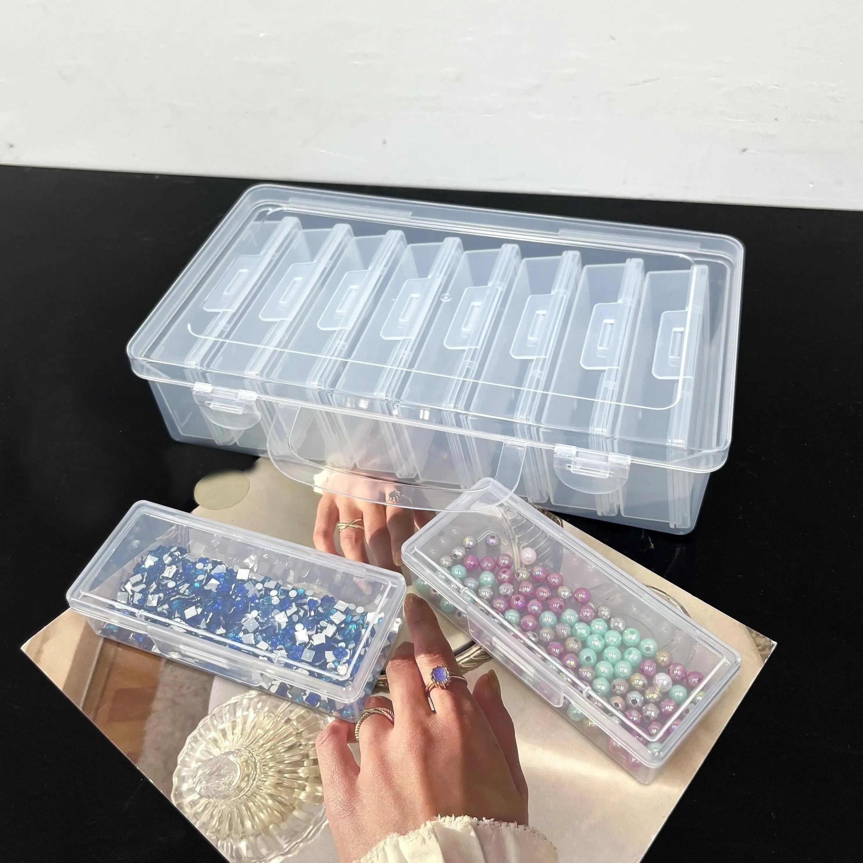 Transparent Plastic Storage Bo - Stationery Office And School Supply Stores ulasan dan harga
