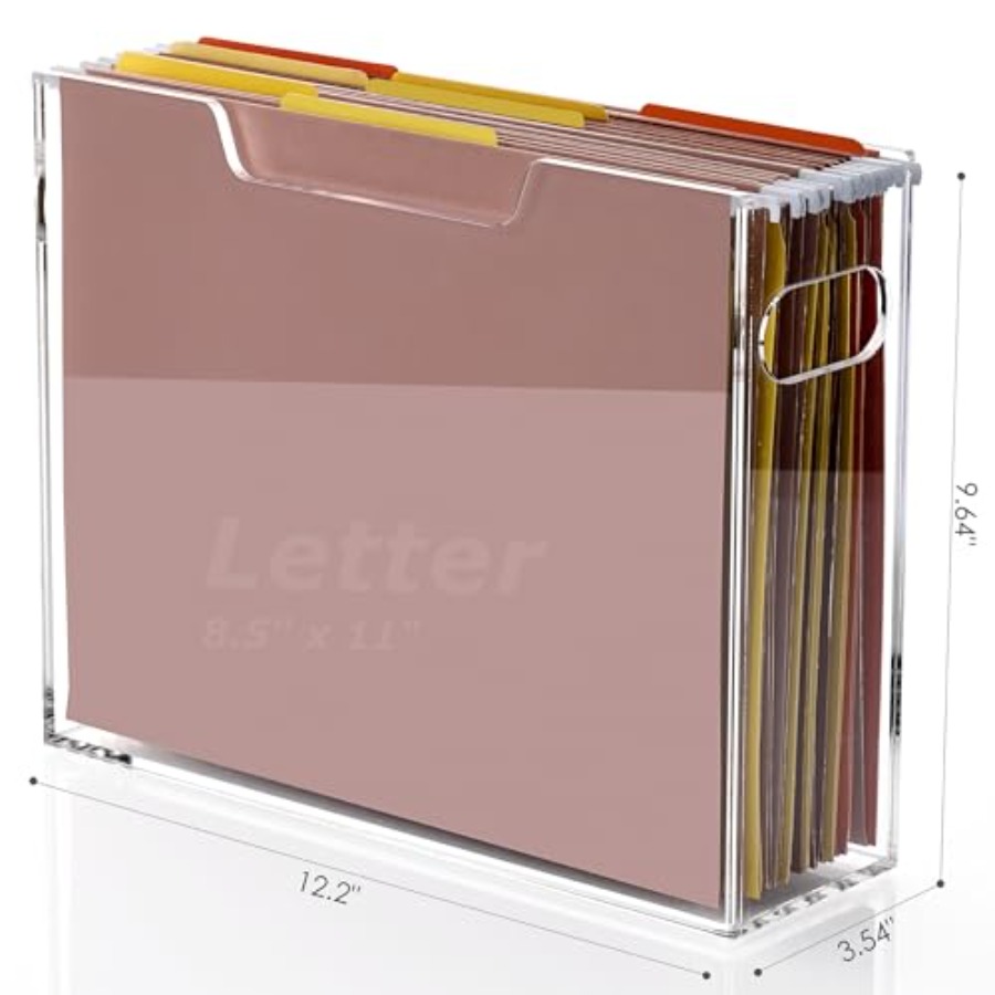 Acrylic File Organizer Box Let - File Folder Hanging ulasan dan harga