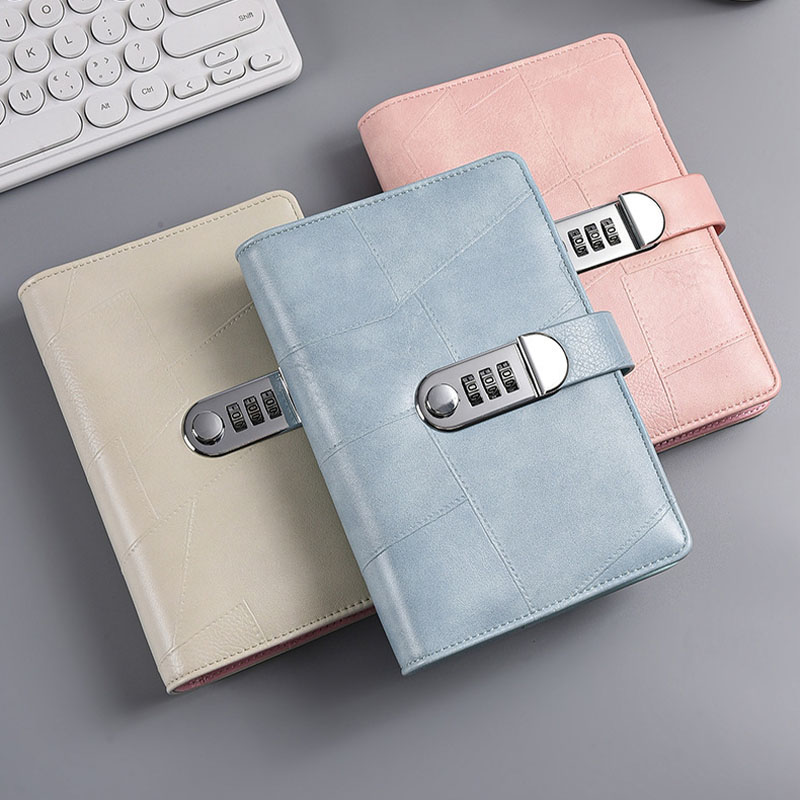A6 PU Leather Password Lock Bi - Planner Weekly Budget ulasan dan harga