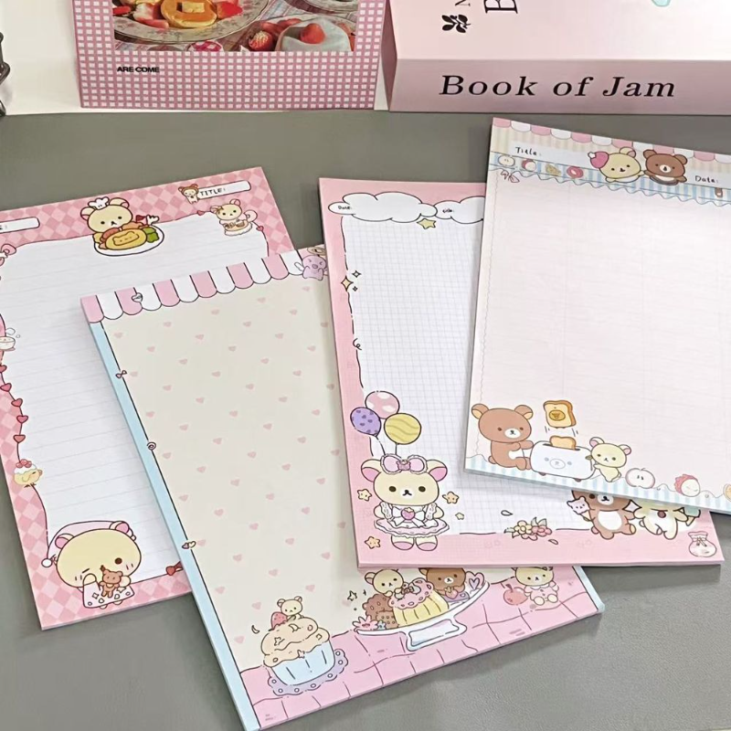 Cute Rilakkuma B5 Notebook Set - Stationery Office Items List ulasan dan harga