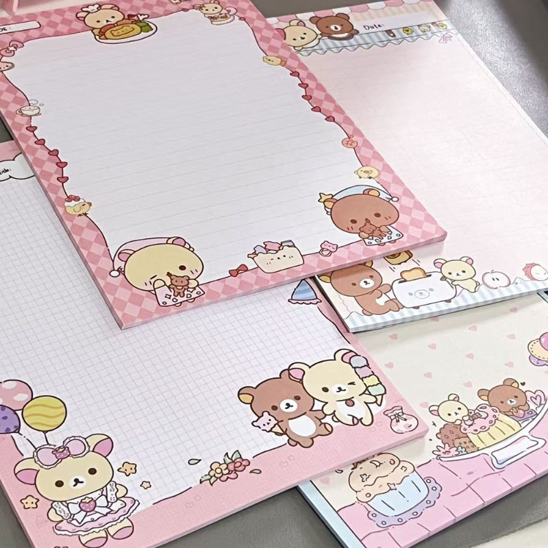 Cute Rilakkuma B5 Notebook Set - Stationery Office Items List ulasan dan harga