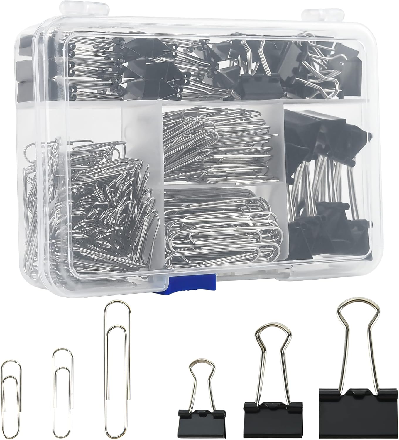 340pcs Binder Clips & Paper Cl - Binder Clip Assorted ulasan dan harga