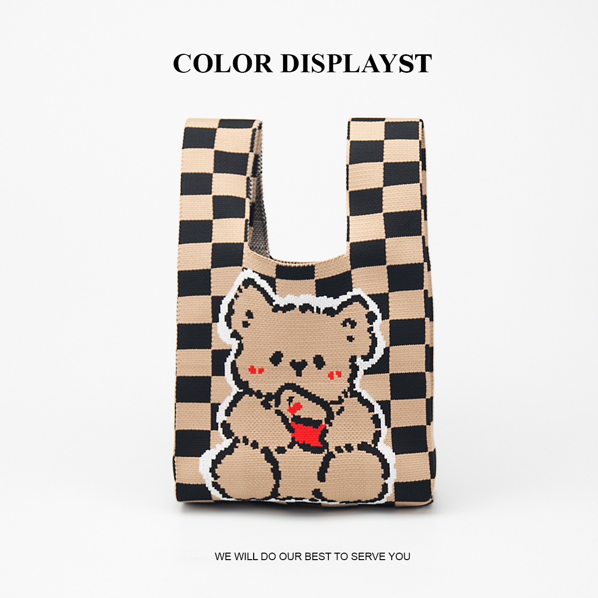 Cute Knitted Handbag for Girls - Pencil Case Large ulasan dan harga
