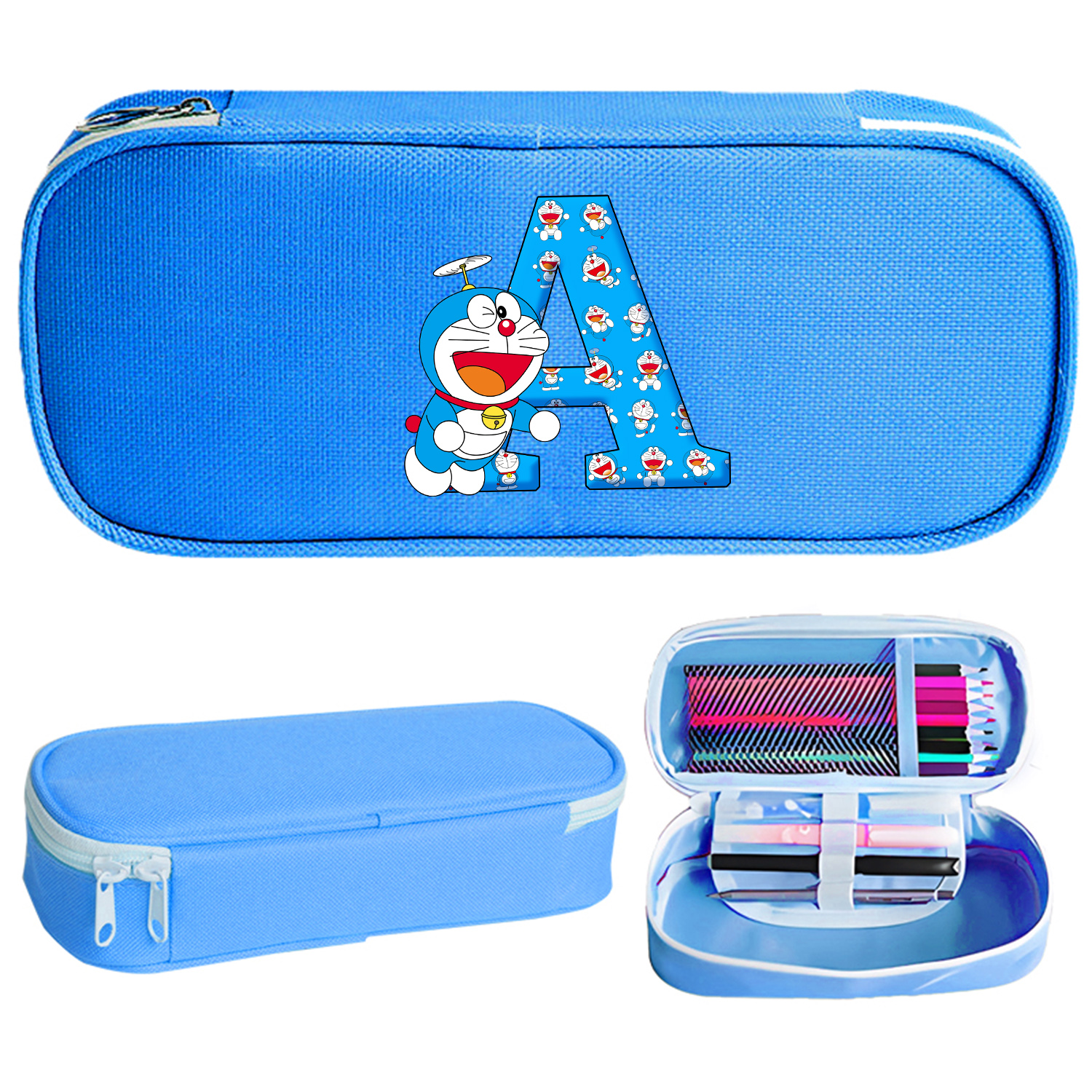 Doraemon Blue Pencil Case Cart - Pencil Case Large ulasan dan harga