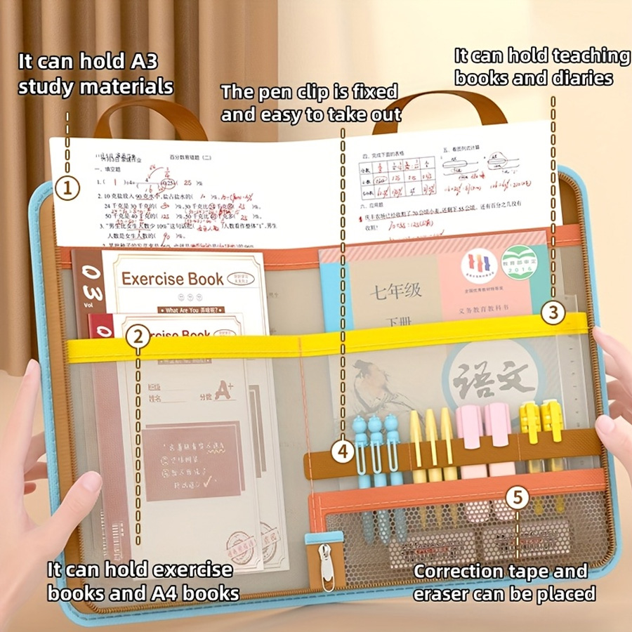 L-shaped A4 file bag, large op - Stationery Supplier ulasan dan harga