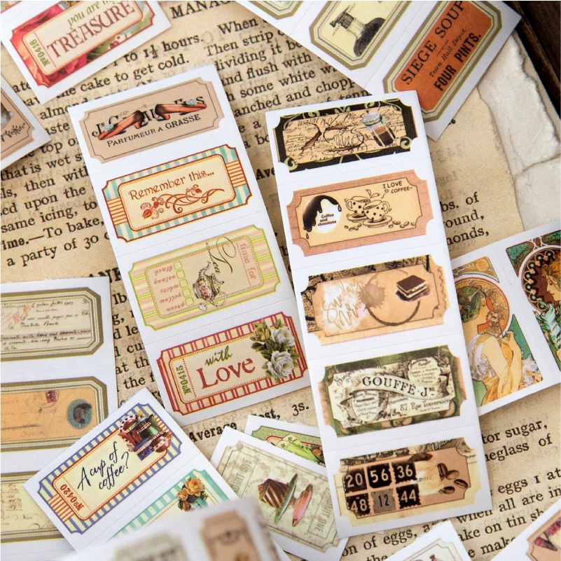 25mm*2m Vintage Letter Washi D - Label Printer Tape ulasan dan harga