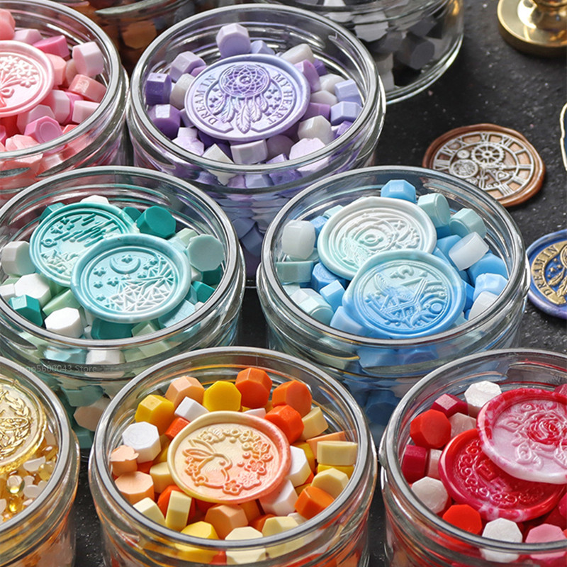 100pcs/Bag Mix Color Wax Beads - Wax Seal Stamp Kit ulasan dan harga