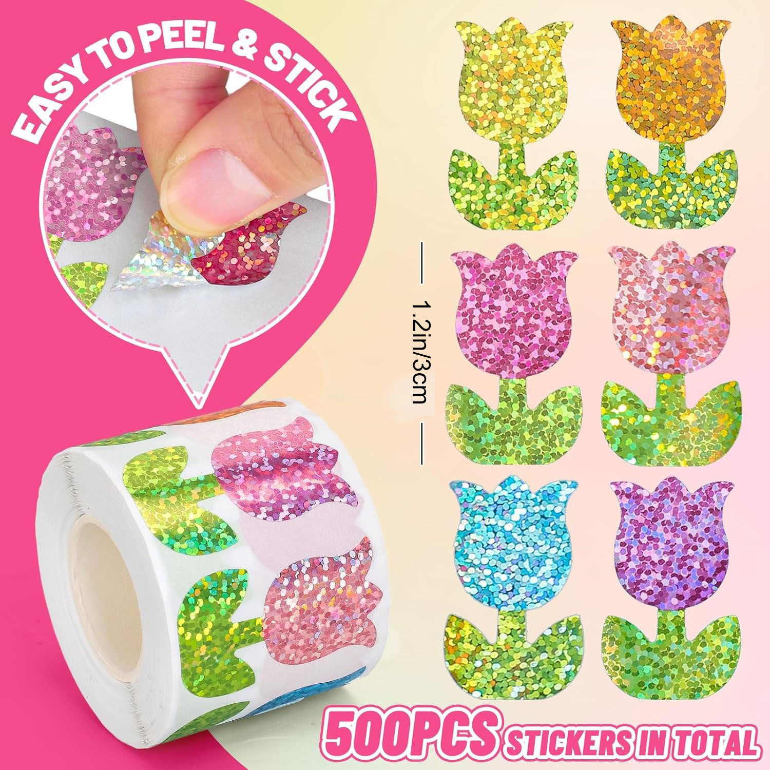 Cartoon Colorful Flower Decora - Memo Pad Sticky ulasan dan harga