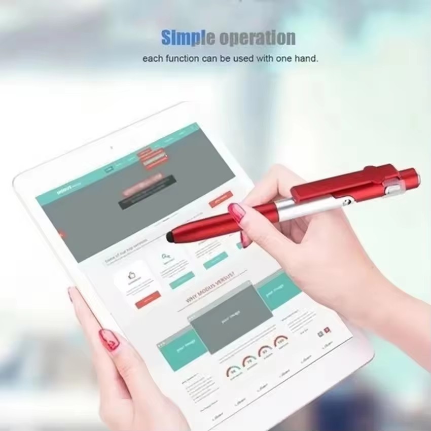 4 IN 1 Multifunction Touch Pen - Stationery Supplier ulasan dan harga
