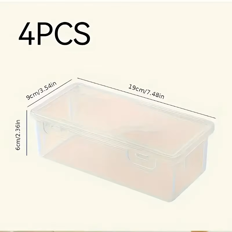 4 large transparent PP storage - Stationery And Office Supply Stores ulasan dan harga