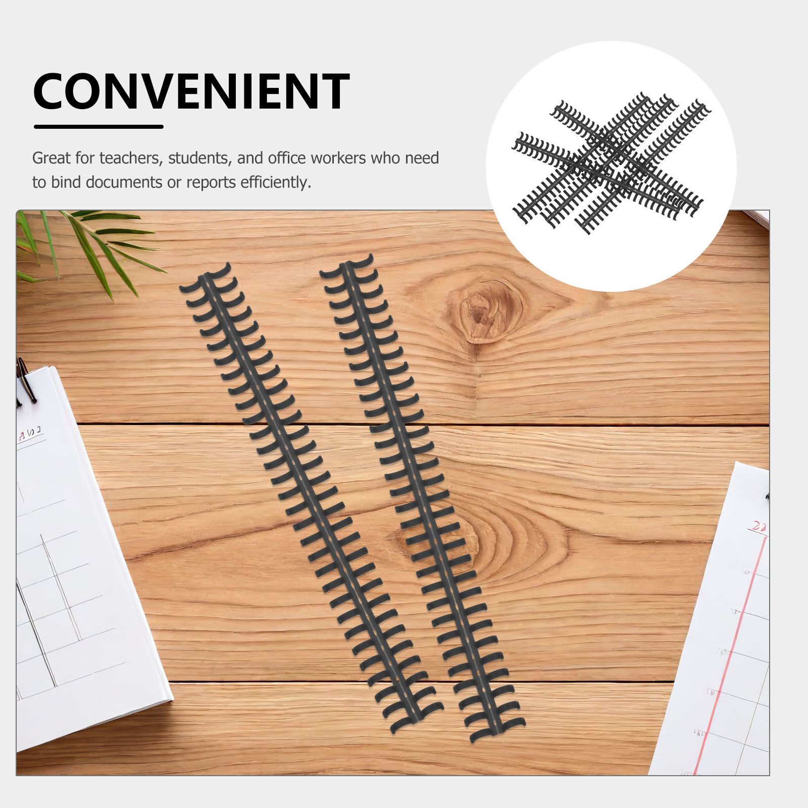 20Pcs Notebook Binding Rings S - Binding Comb Plastic ulasan dan harga