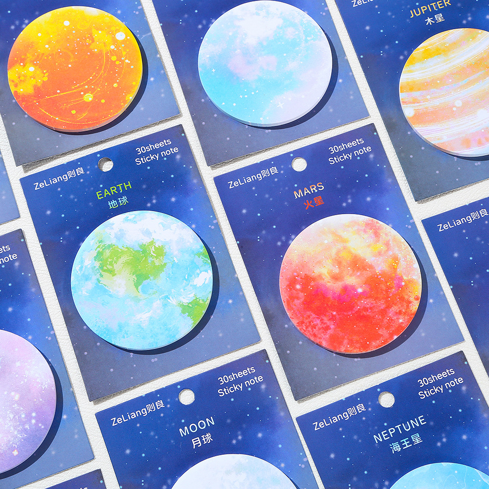 Moon Earth Sticky Notes Cute F - Sticky Note Cube ulasan dan harga