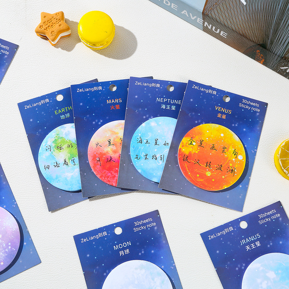 Moon Earth Sticky Notes Cute F - Sticky Note Cube ulasan dan harga