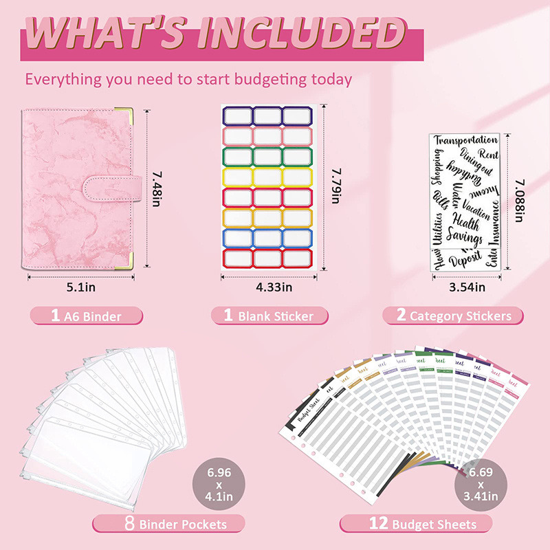 A6 Budget Binder with Cash Env - Planner Weekly Budget ulasan dan harga