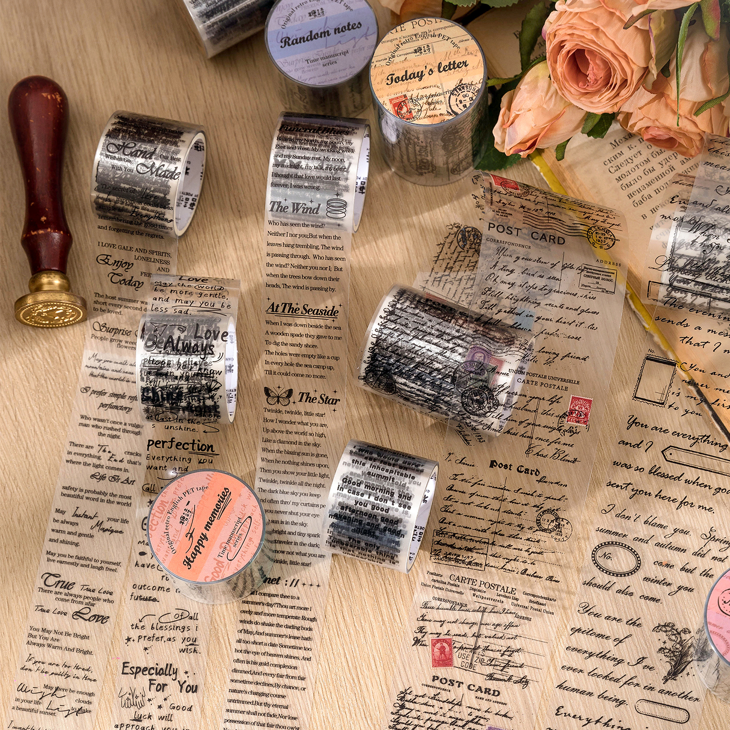 3cm/5cm*2m Transparent Materia - Label Printer Tape ulasan dan harga