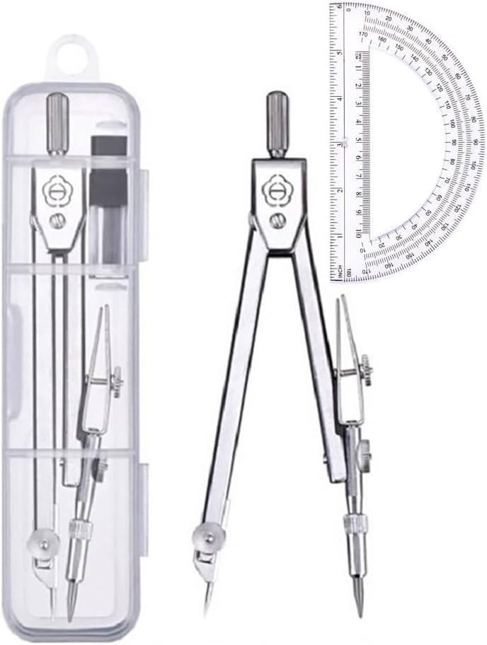 Protractor and Compass Set, Ge - Compass Geometry Set ulasan dan harga