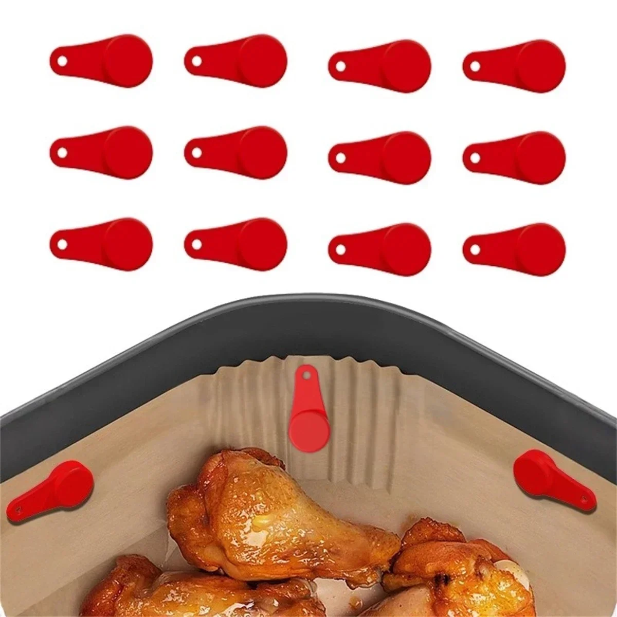 Set Of 12 Magnetic Silicone Bu - Paperclip Magnetic Set ulasan dan harga