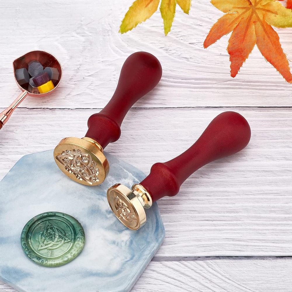 2 Set Celtic Knot Wax Seal Sta - Wax Seal Stamp Kit ulasan dan harga