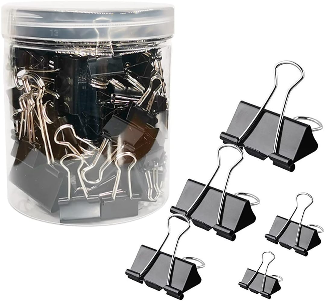 120Pcs Binder Clips Assorted S - Binder Clip Assorted ulasan dan harga