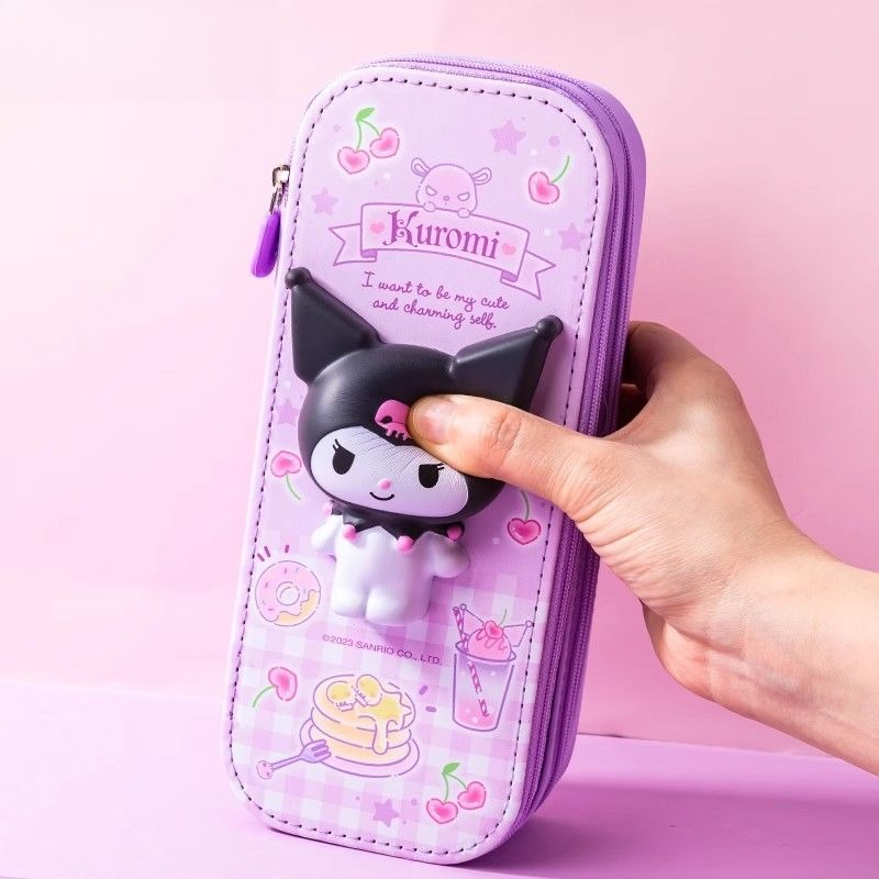 Sanrio 3D Kuromi Melody Double - Pencil Case Large ulasan dan harga
