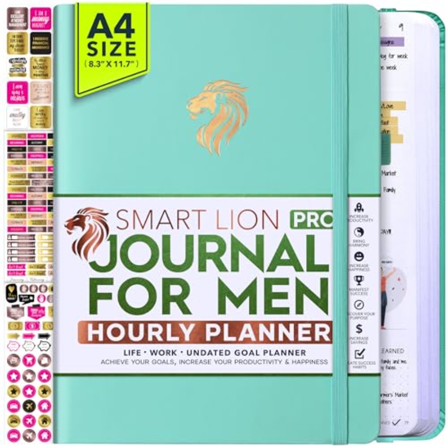 Journal for Men - Undated Dail - Planner Weekly Budget ulasan dan harga