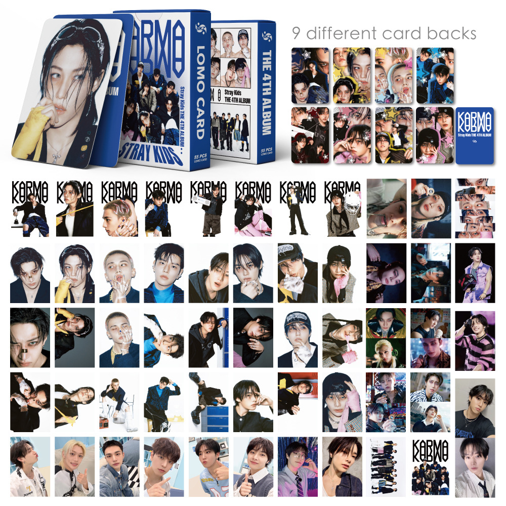 55PCS KPOP new Stray Kids Albu - Cardstock Paper Pack ulasan dan harga