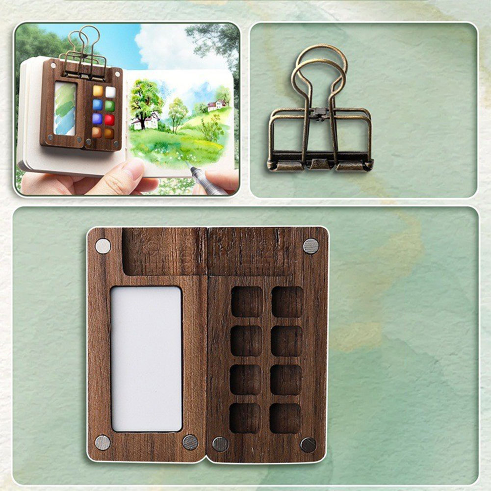 Watercolor Palette Set with Wo - Binder Clip Assorted ulasan dan harga