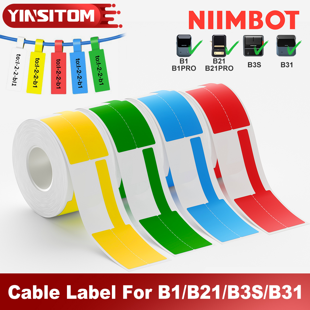 Niimbot Color Cable Label Wate - Label Printer Tape ulasan dan harga