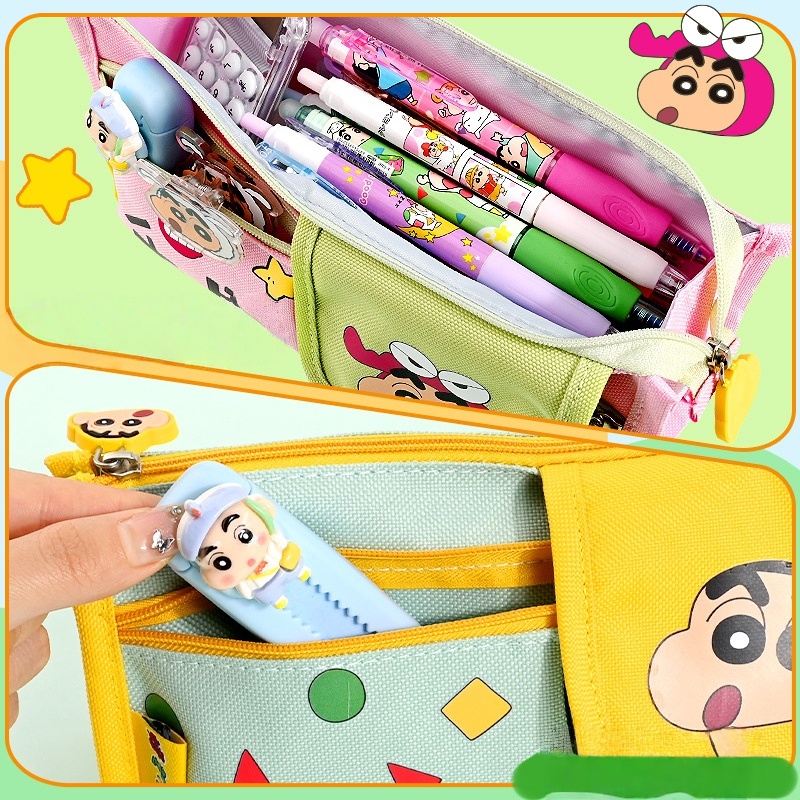 Crayon Shin-Chan Multi-Pocket  - Stationery And Office Supply Stores ulasan dan harga