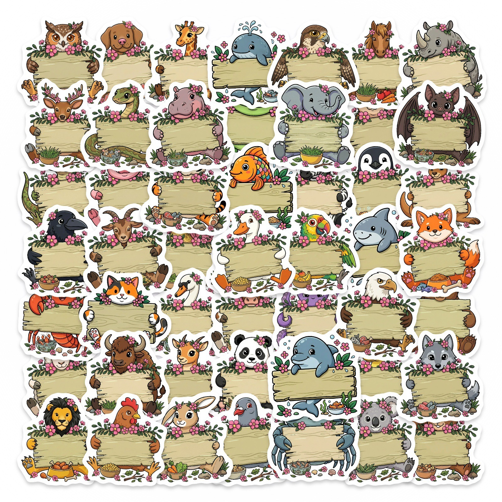 50/100Pcs HD Watercolor Forest - Paper Deal Stationery & Office Supply ulasan dan harga