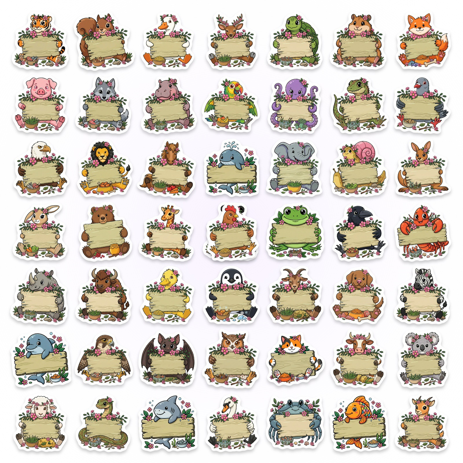 50/100Pcs HD Watercolor Forest - Paper Deal Stationery & Office Supply ulasan dan harga