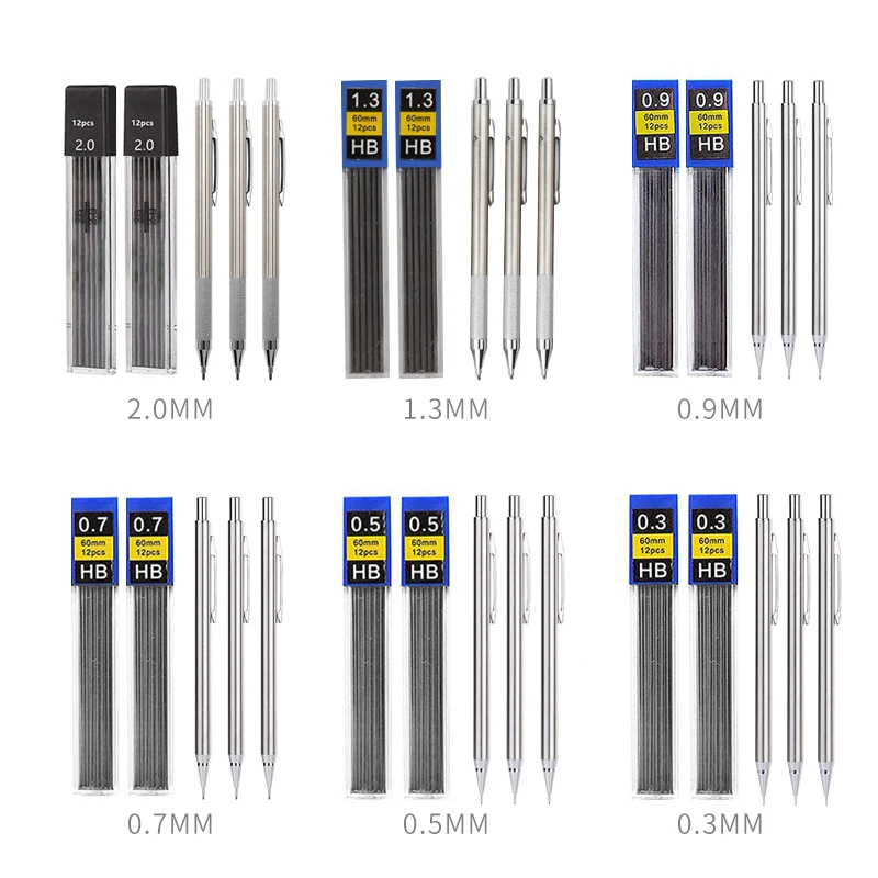 Full Metal Mechanical Pencil S - Mechanical Pencil Lead ulasan dan harga