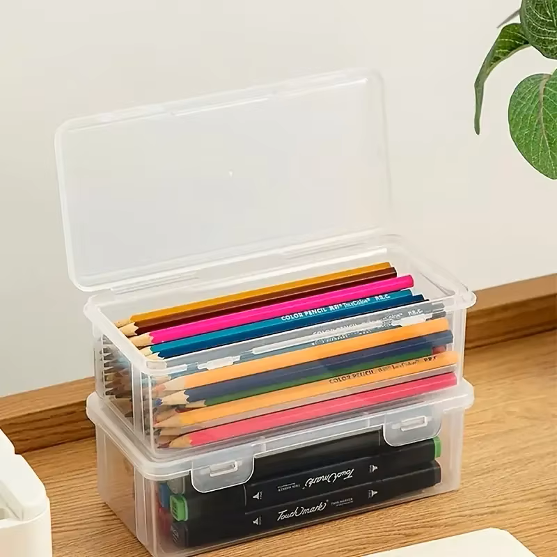 4 large transparent PP storage - Stationery And Office Supply Stores ulasan dan harga