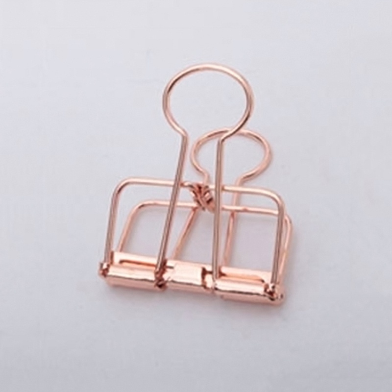 5/40Pcs Rosegold Binder Clips  - Binder Clip Assorted ulasan dan harga
