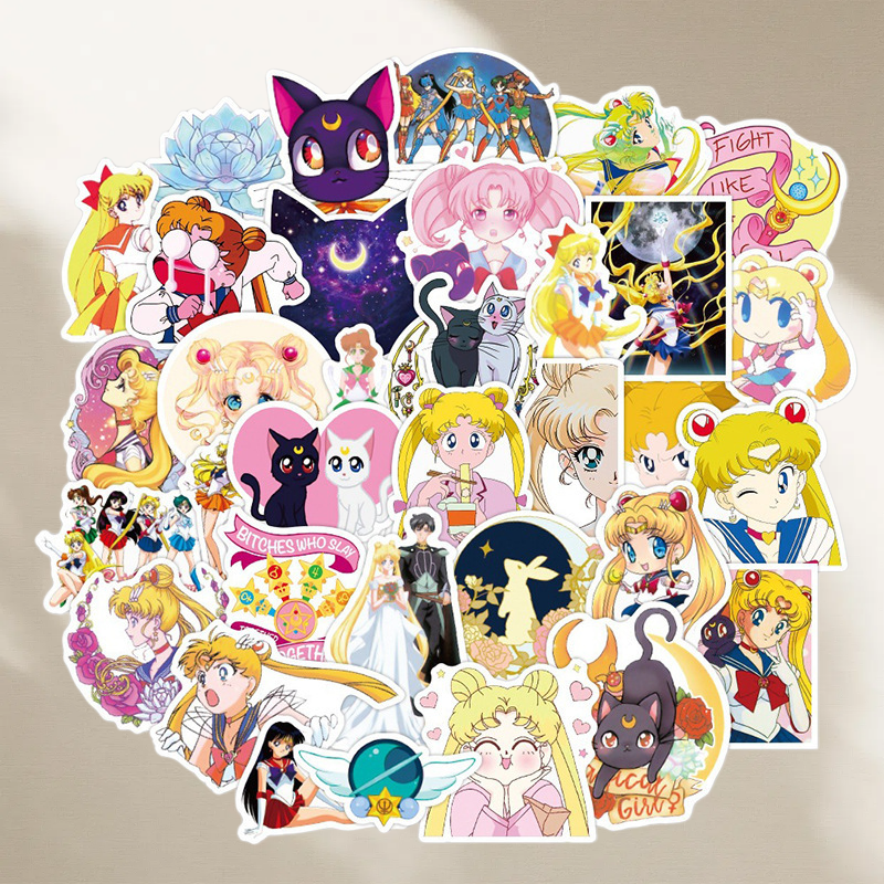 Sailor Moon stickers cartoon c - Memo Pad Sticky ulasan dan harga
