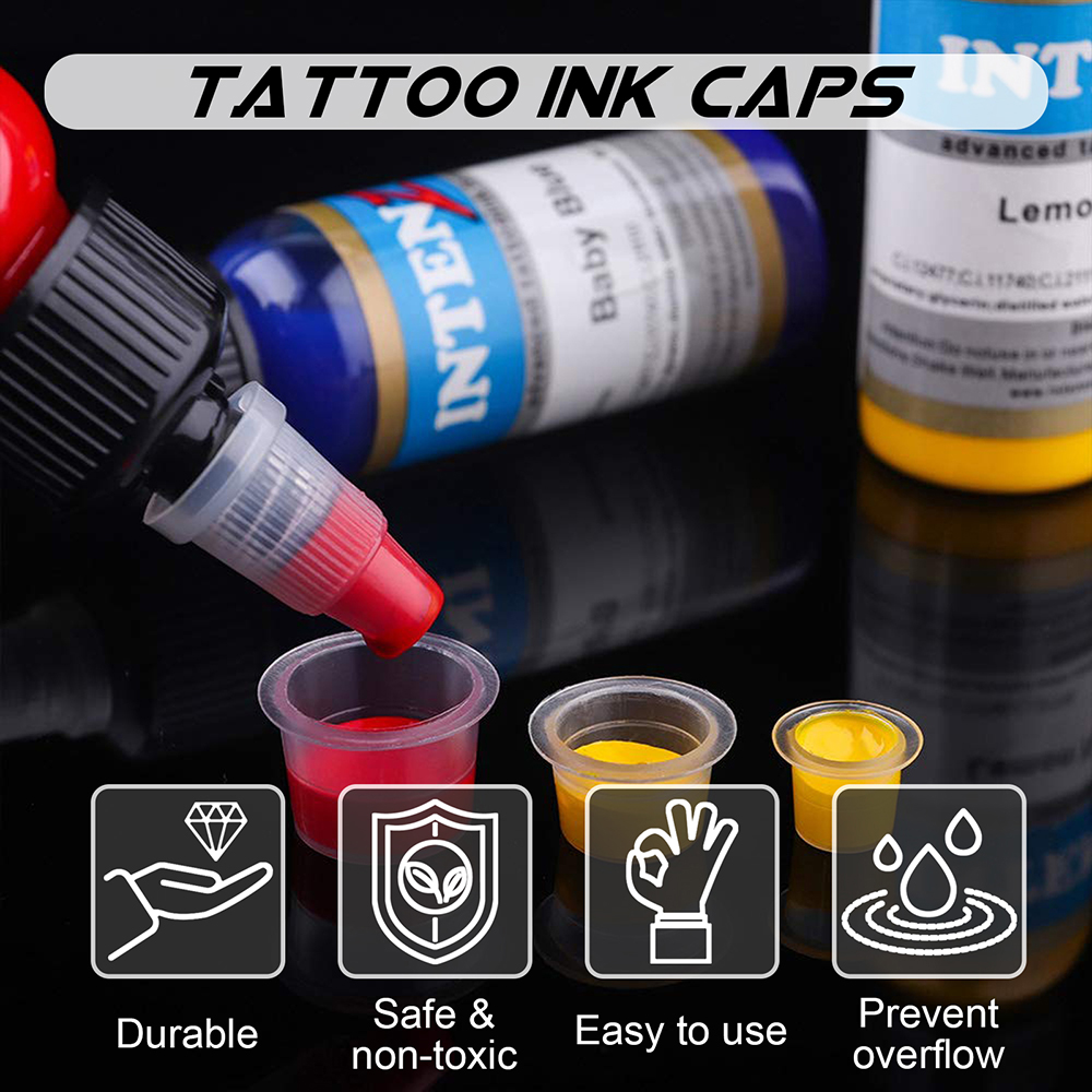 300/100pcs Disposable Tattoo I - Calligraphy Ink Bottle ulasan dan harga
