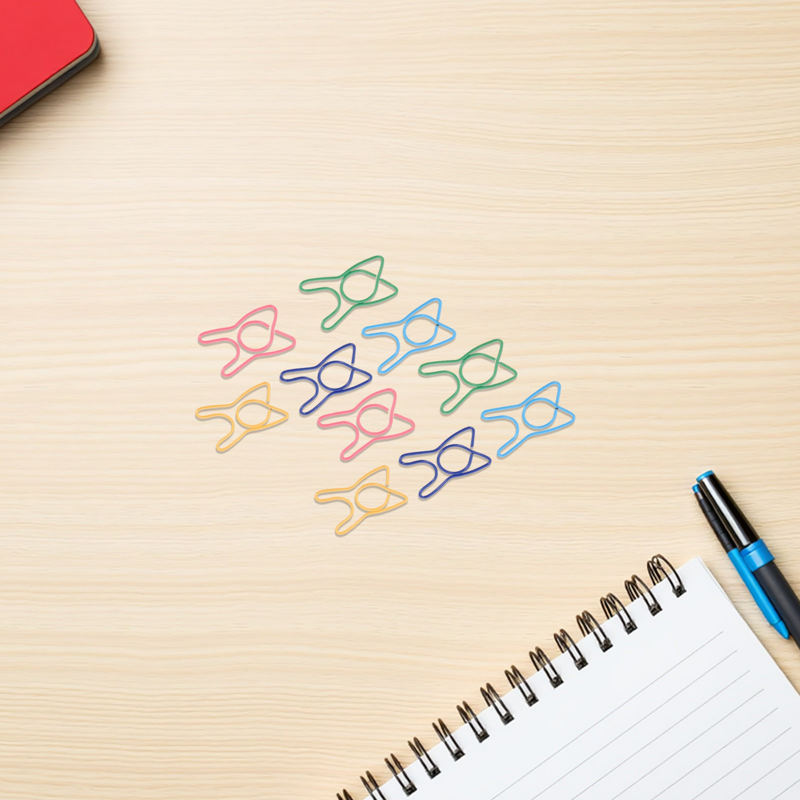 100Pcs Colorful Tooth Paper Cl - Binder Clip Assorted ulasan dan harga