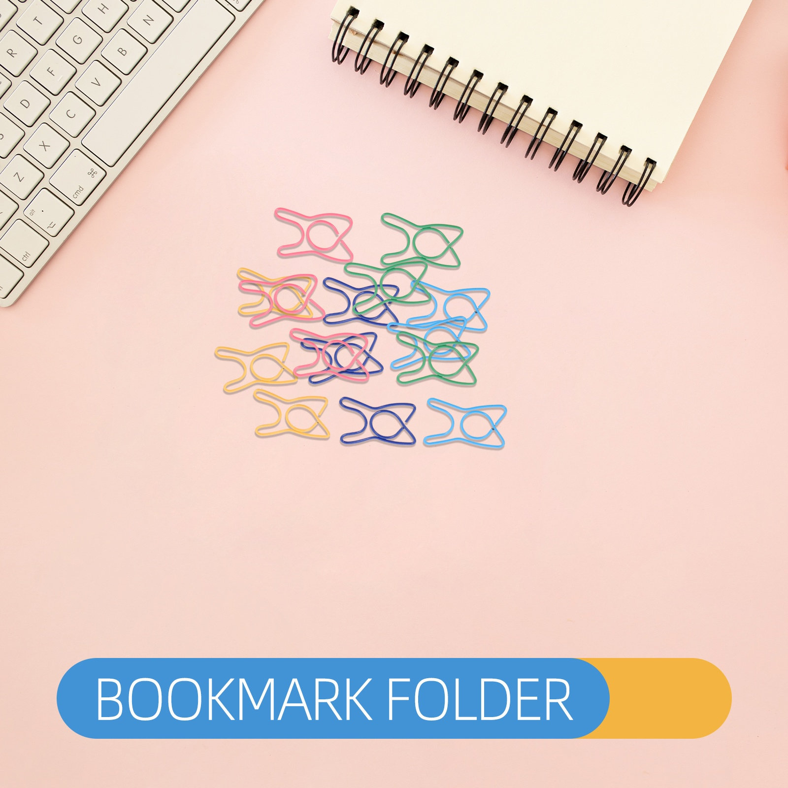 100Pcs Colorful Tooth Paper Cl - Binder Clip Assorted ulasan dan harga