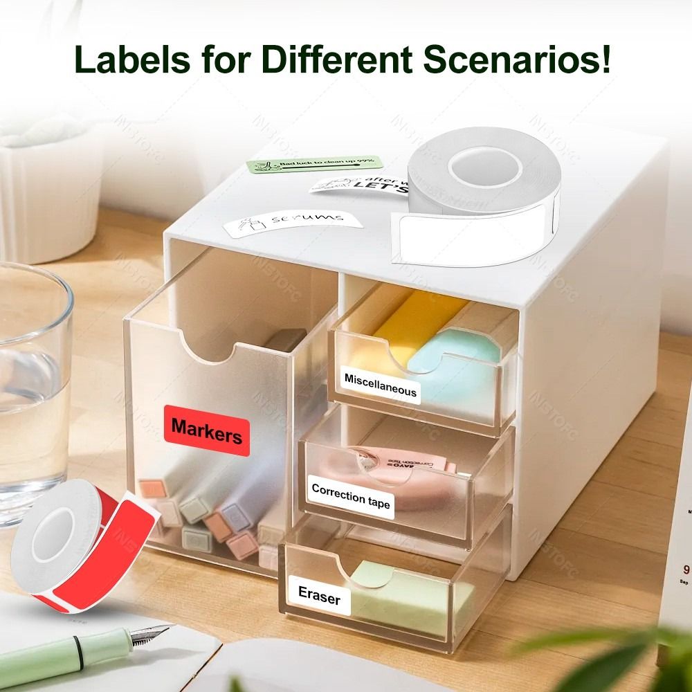 Colorful Adhesive Label Maker  - Label Printer Tape ulasan dan harga
