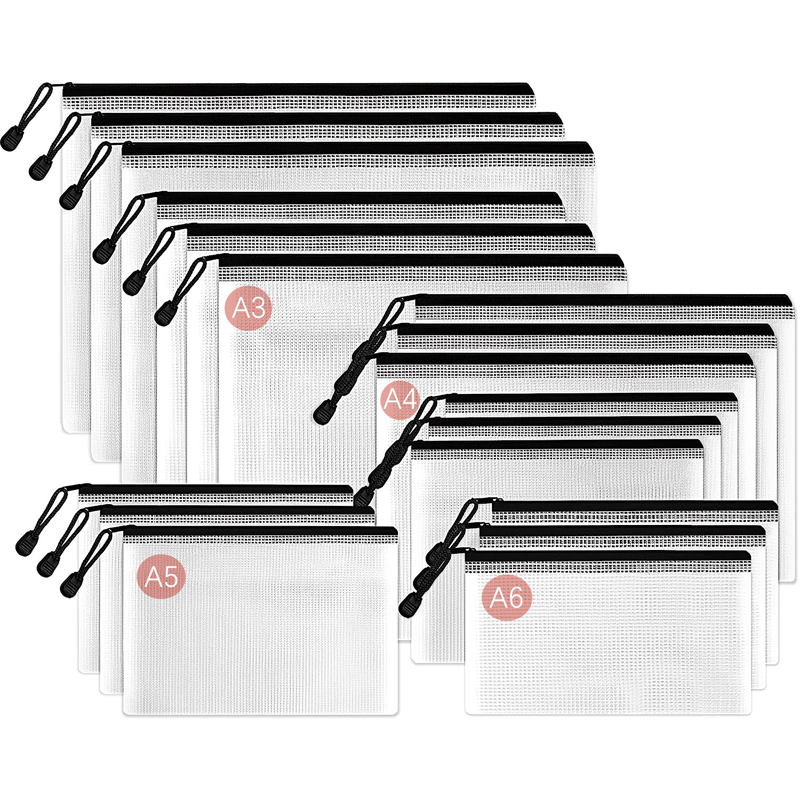 Mesh Zipper Storage Bags Docum - File Folder Hanging ulasan dan harga