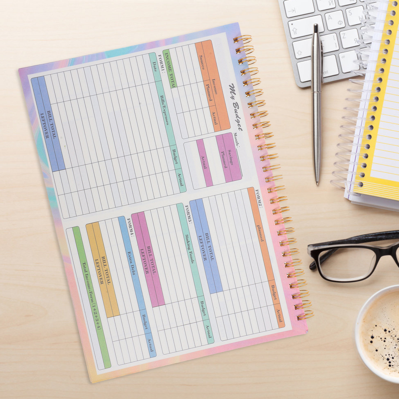 B5 Accounting Ledger Book Dail - Planner Weekly Budget ulasan dan harga