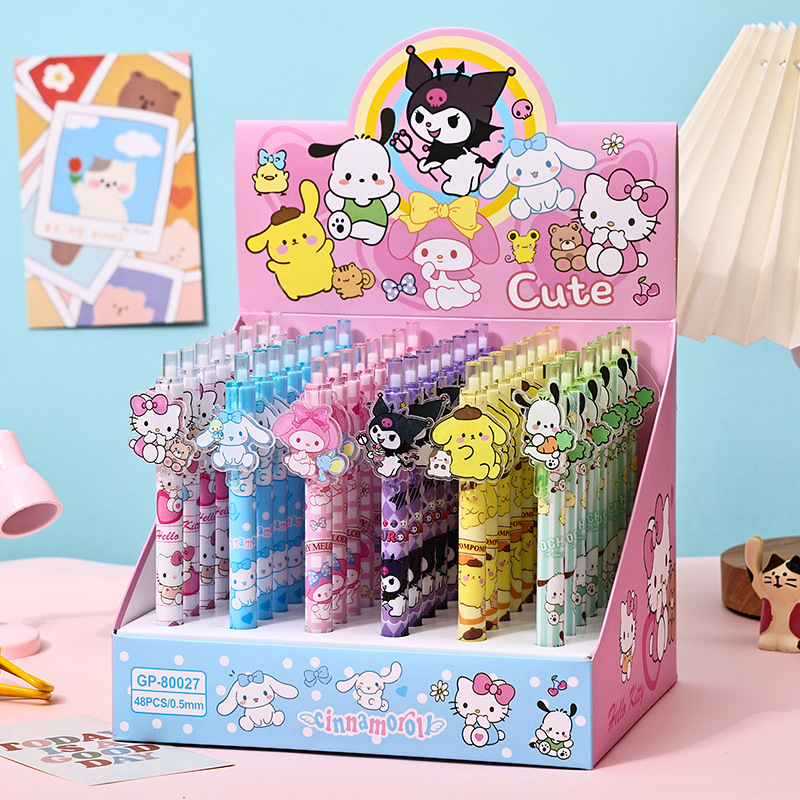48pcs Gel Pen Kuromi KT My Mel - Stationery Supplier ulasan dan harga